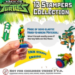 Teenage Mutant Ninja Turtles Stamps 5Pk Giant Raph Hamato Mikey Donnie Leo Figure Pmi International
