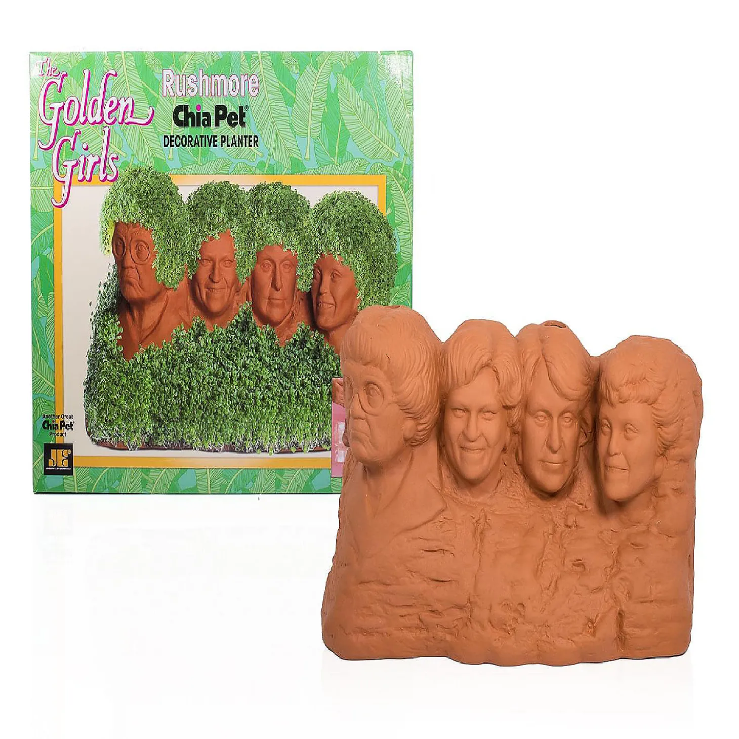 The Golden Girls Rushmore Chia Pet Decorative Planter Toynk Exclusive