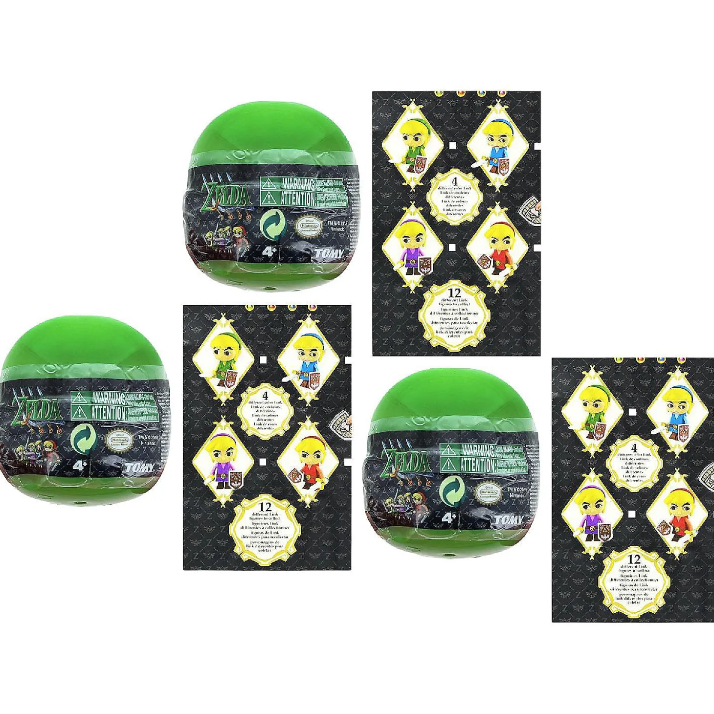 The Legend Of Zelda Mystery Gacha Ball Link Mini Figure Set Of 3