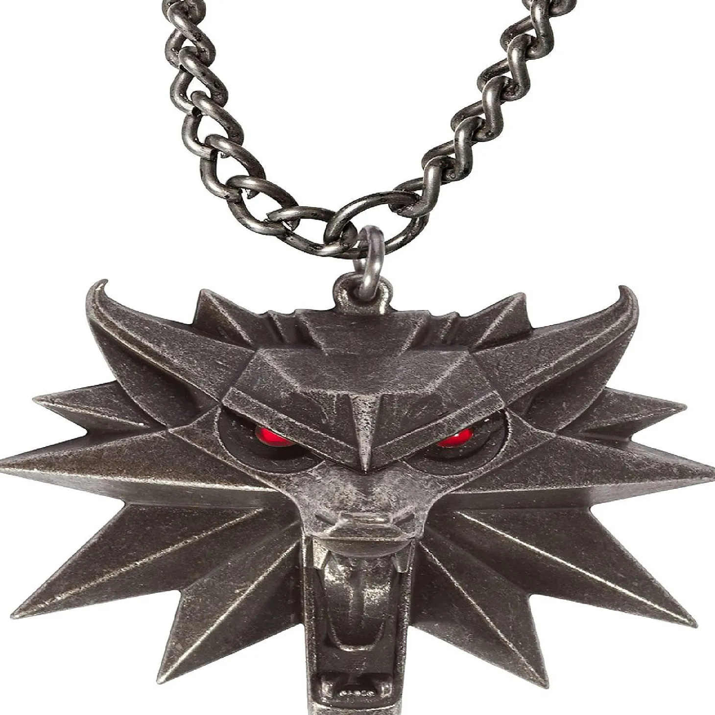 The Witcher 3 White Wolf Medallion Led Necklace