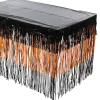 Tiered Halloween Fringe Plastic Table Skirt