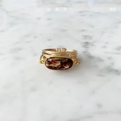Torrey Ring Red Turquoise