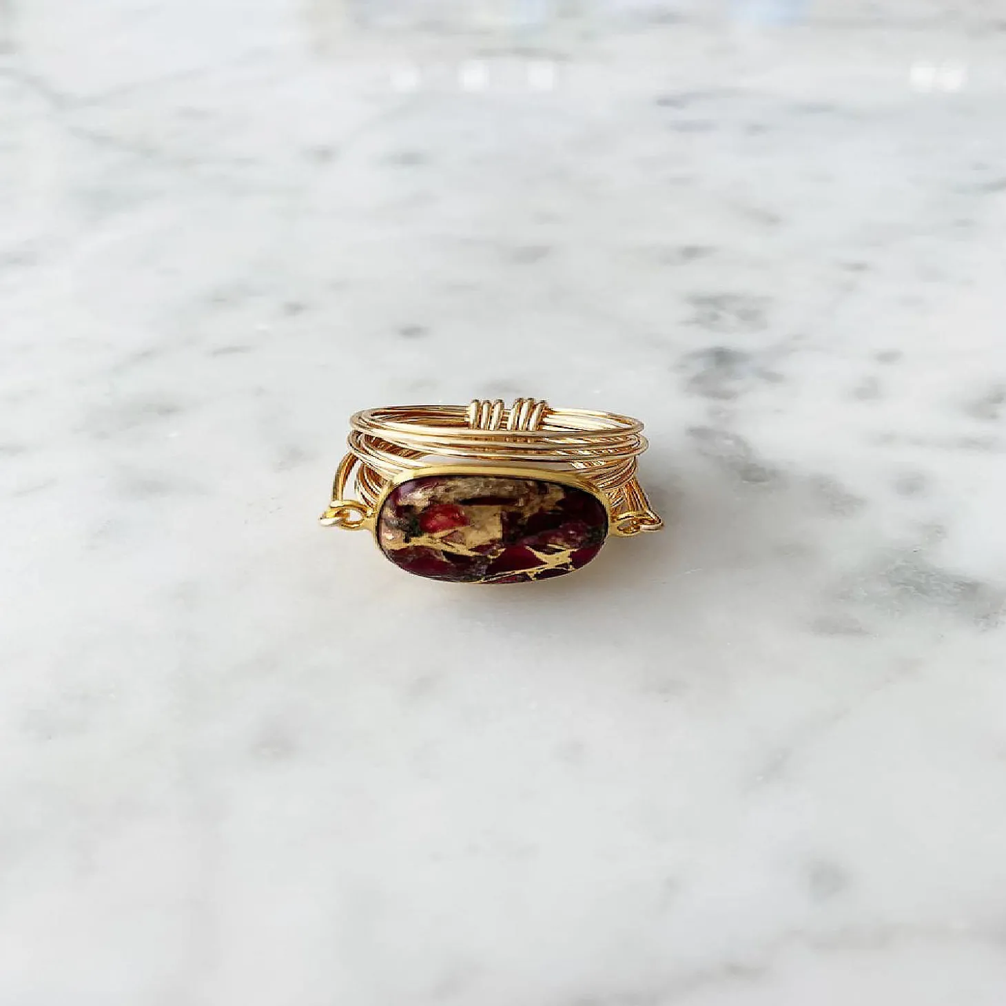 Torrey Ring Red Turquoise