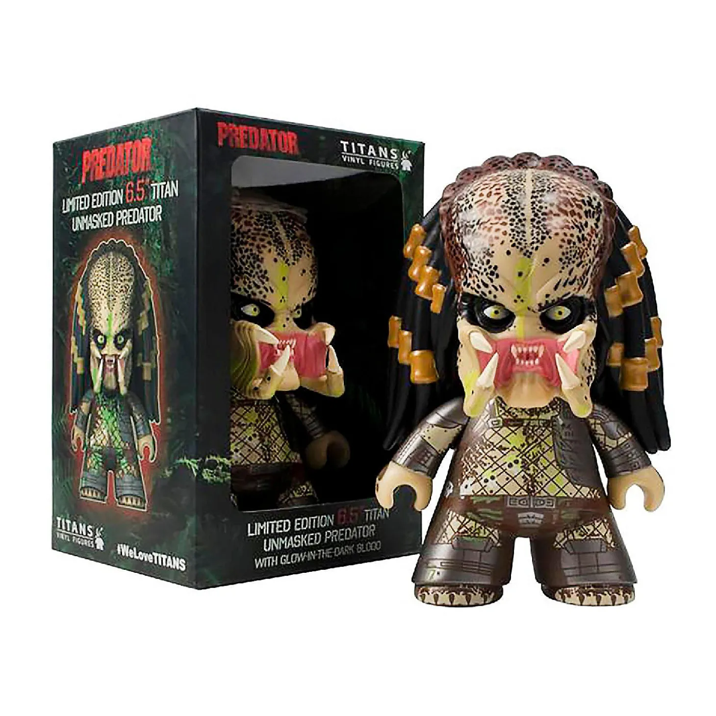 Unmasked Predator Exclusive 6.5 Inch Titans Vinyl Figure