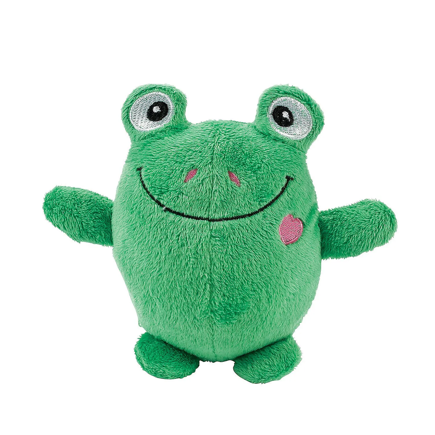 Valentine's Day Red Heart Stuffed Frogs - 12 Pc.