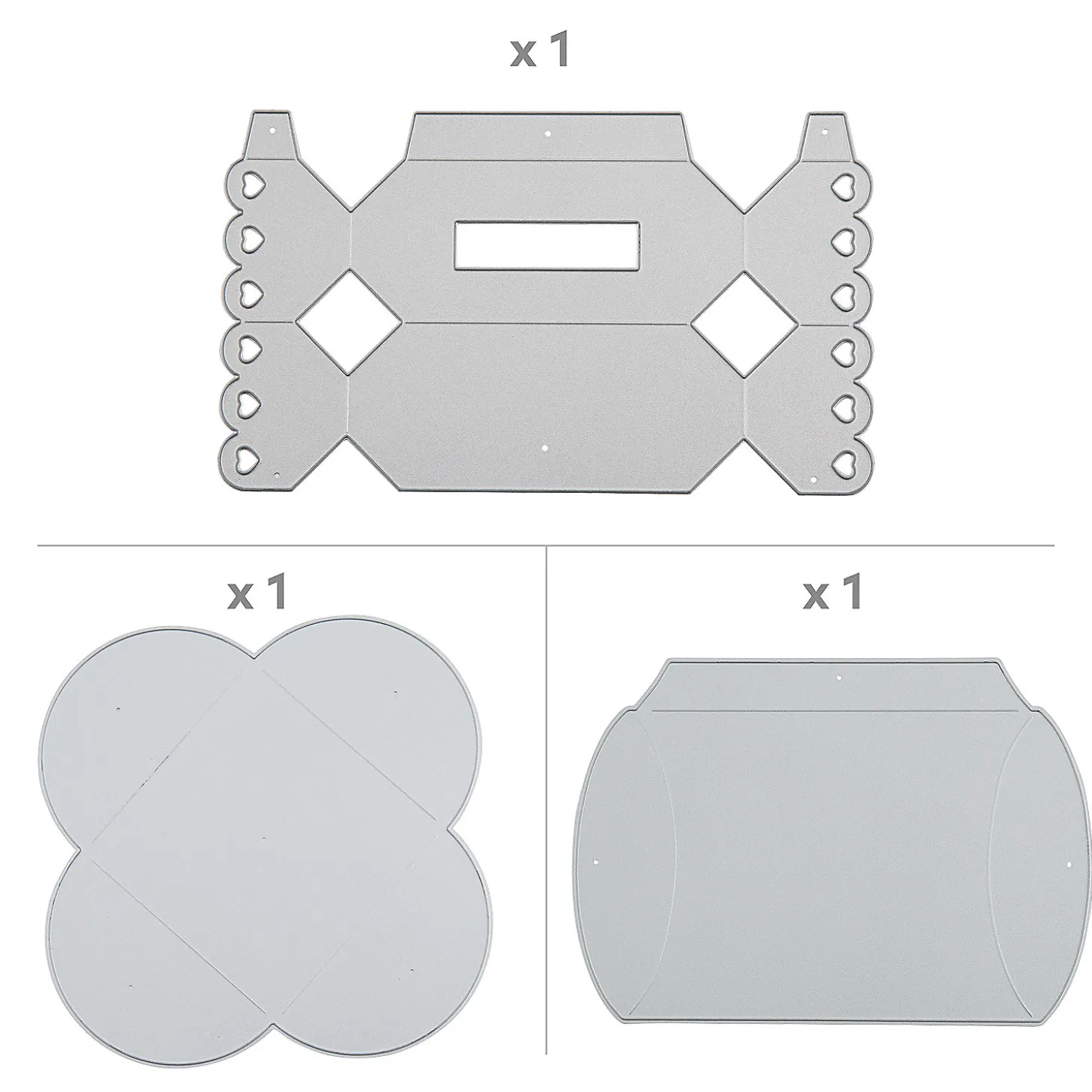 Value 3 Pc. Box Cutting Die Assortment