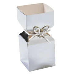Vertical Square Hourglass Favor Boxes - 12 Pc.