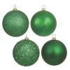 Vickerman Shatterproof 2.4" Green 4-Finish Ball Christmas Ornament, 24 Per Box