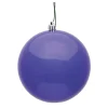 Vickerman Shatterproof 2.4" Purple Shiny Ball Christmas Ornament, 24 Per Bag