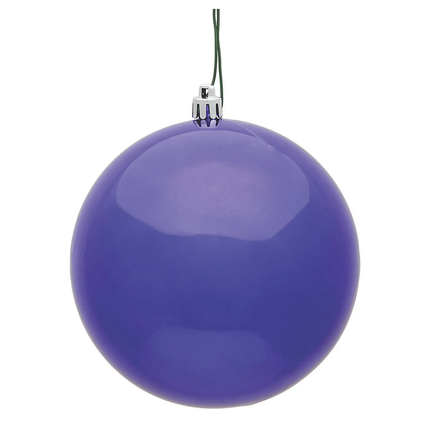 Vickerman Shatterproof 2.4" Purple Shiny Ball Christmas Ornament, 24 Per Bag