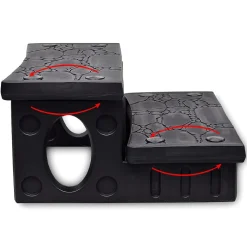 Vidaxl Black Spa Steps