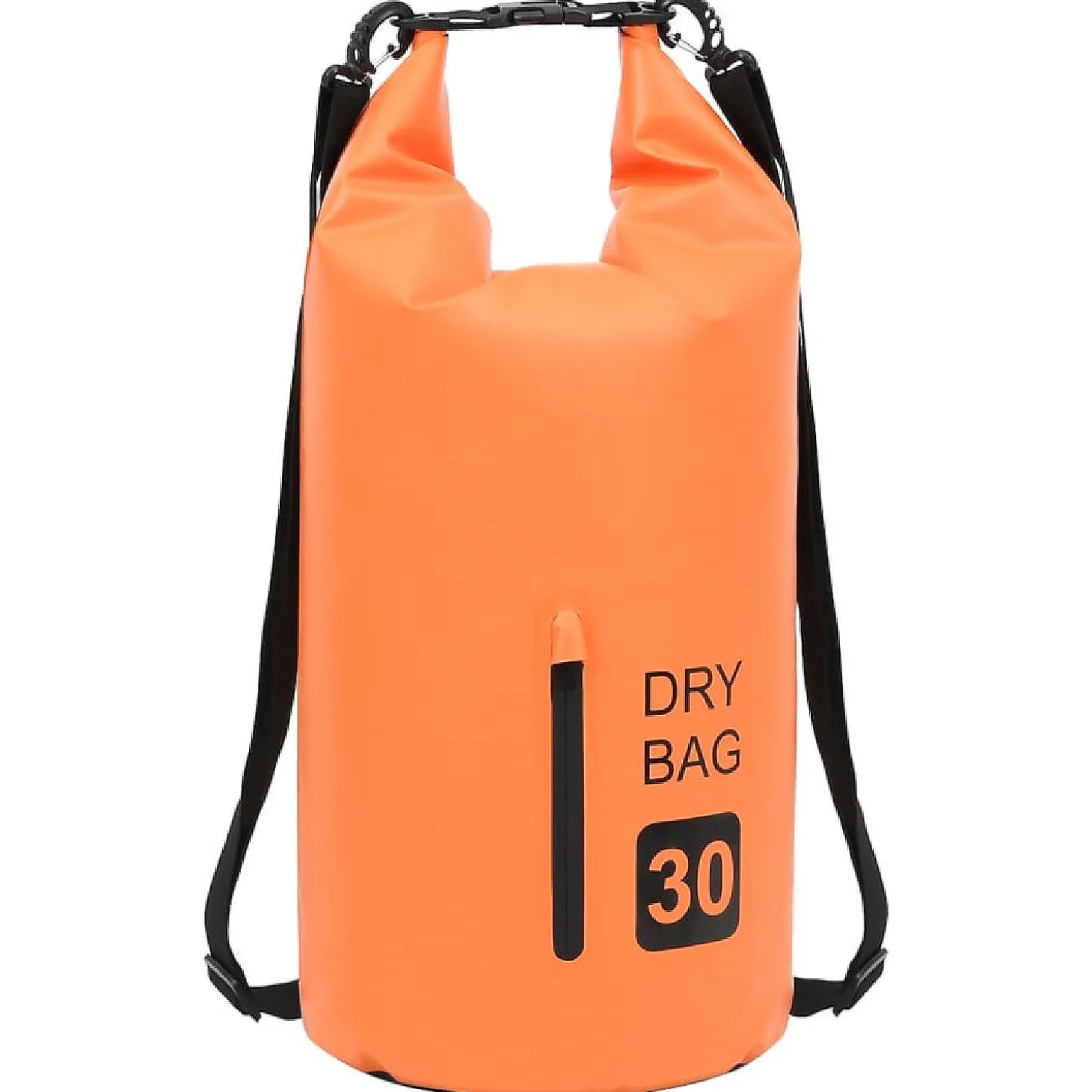 Vidaxl Dry Bag With Zipper Orange 7.9 Gal Pvc