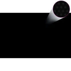 Vidaxl Floating Rectangular Pe Solar Pool Film 26.3 X 16.5 Ft Black