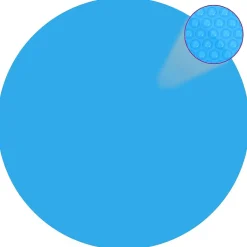 Vidaxl Floating Round Pe Solar Pool Film 150" Blue