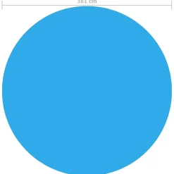 Vidaxl Floating Round Pe Solar Pool Film 150