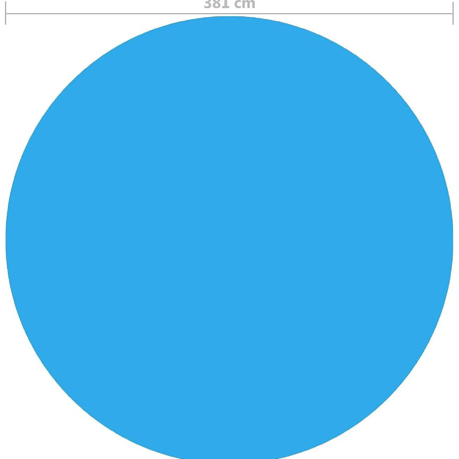 Vidaxl Floating Round Pe Solar Pool Film 150" Blue