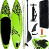 Vidaxl Inflatable Stand Up Paddleboard Set 120.1"X29.9"X5.9" Green