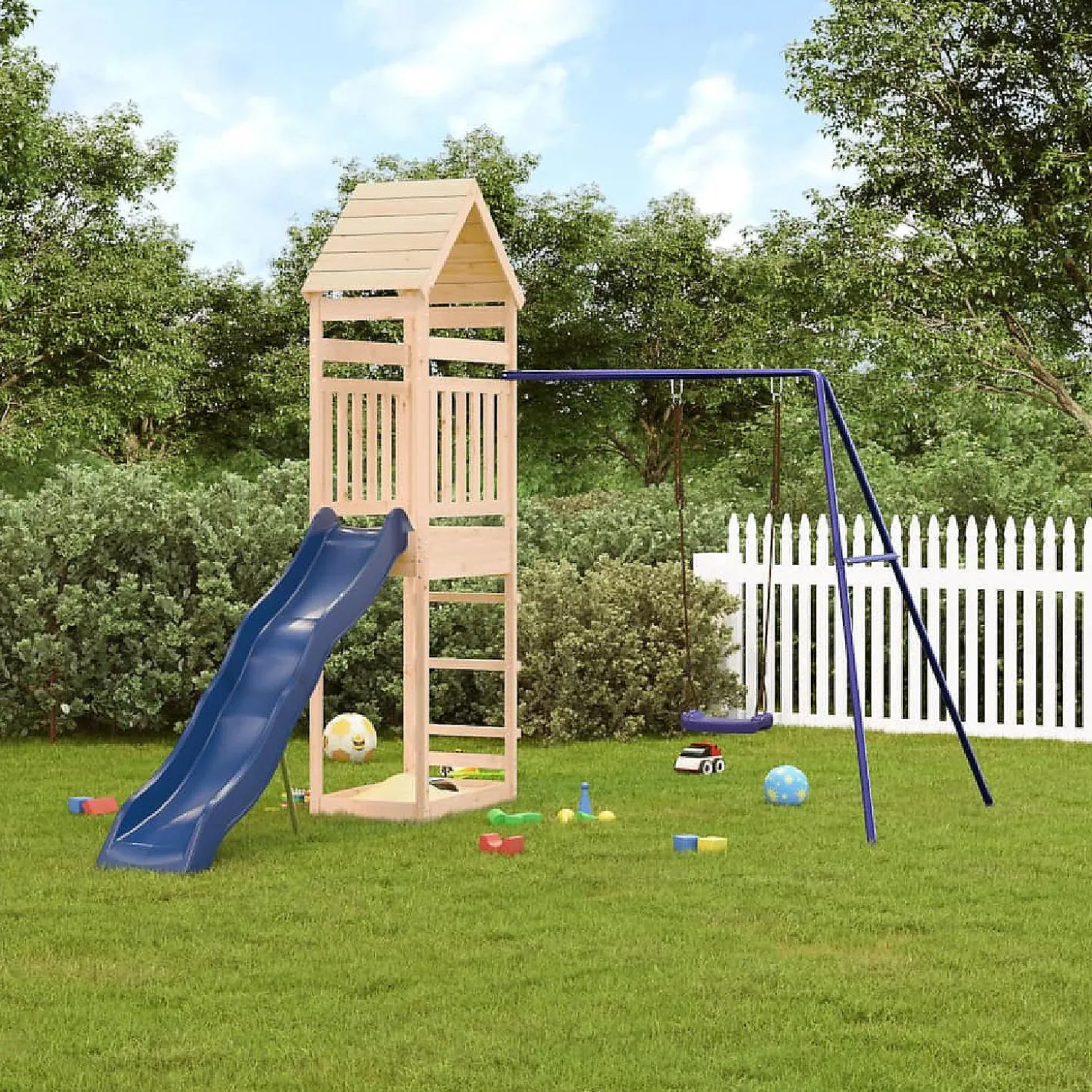 Vidaxl Outdoor Playset Solid Wood Pine