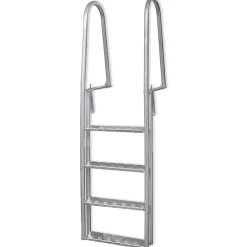 Vidaxl 4-Step Dock/Pool Ladder Aluminum 65.7"
