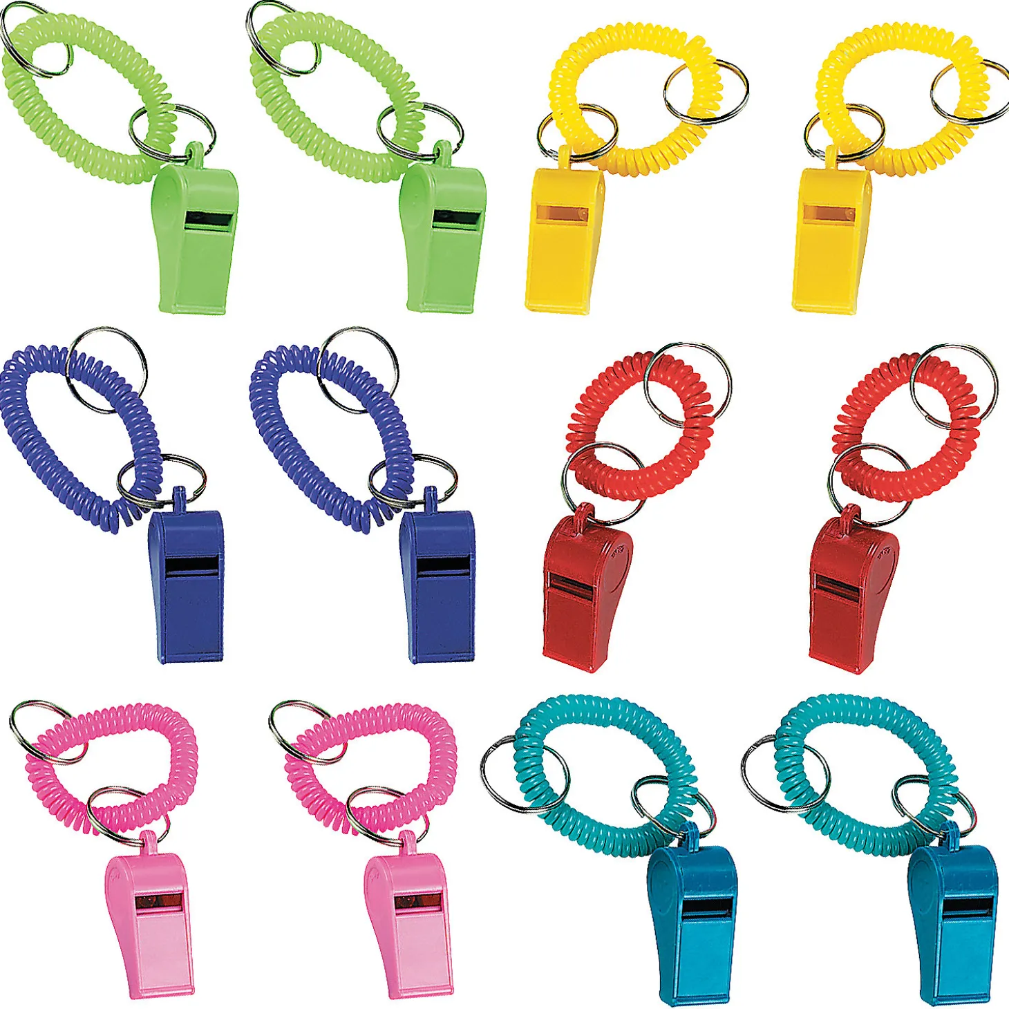 Whistle Expandable Keychains - 12 Pc.
