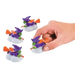 Witch On Broomstick Pull-Back Toys - 12 Pc.