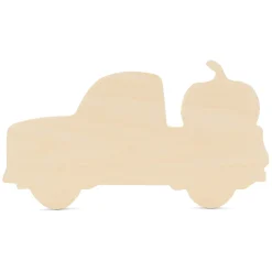 Woodpeckers Crafts, Diy Unfinished Wood 12" Pumpkin Truck Cutout Pack Of 6