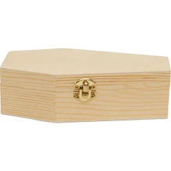 Woodpeckers Crafts, Diy Unfinished Wood 6" Coffin, Pack Of 12