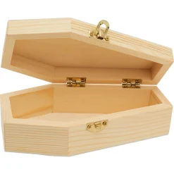 Woodpeckers Crafts, Diy Unfinished Wood 6" Coffin, Pack Of 12