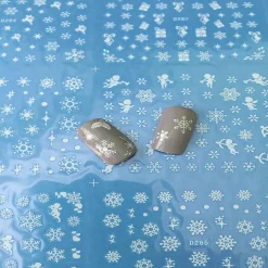 Wrapables 500+ Snowflakes Water Slide Nail Art Nail Decals Snowflake Water Transfer Nail Decals