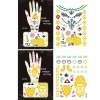 Wrapables Metallic Body Art Hand Tattoos, Exotic
