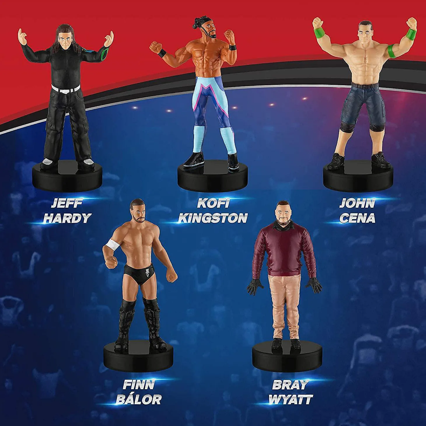 Wwe Wrestler Stampers 5Pk Hardy Kofi Kingston John Cena Finn Wyatt Pmi International