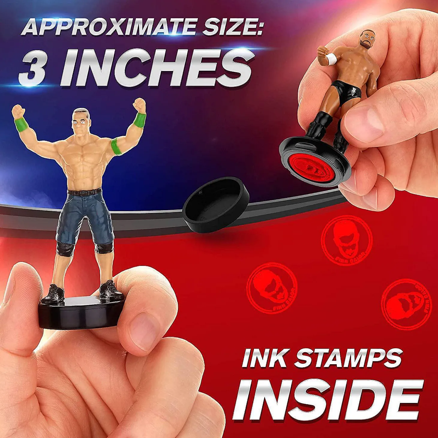 Wwe Wrestler Stampers 5Pk Hardy Kofi Kingston John Cena Finn Wyatt Pmi International