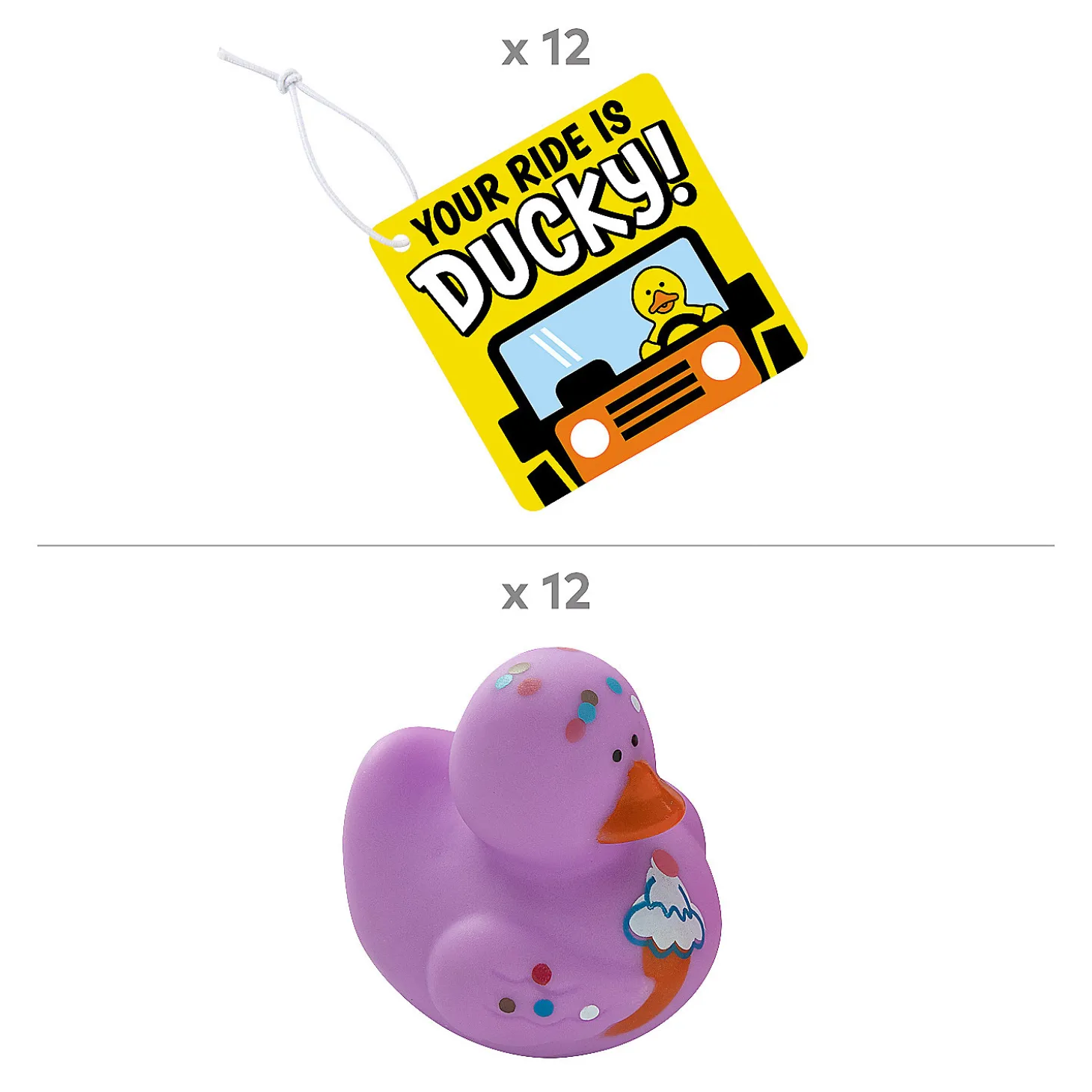 Your Ride Is Ducky Sweet Treats Kit For 12