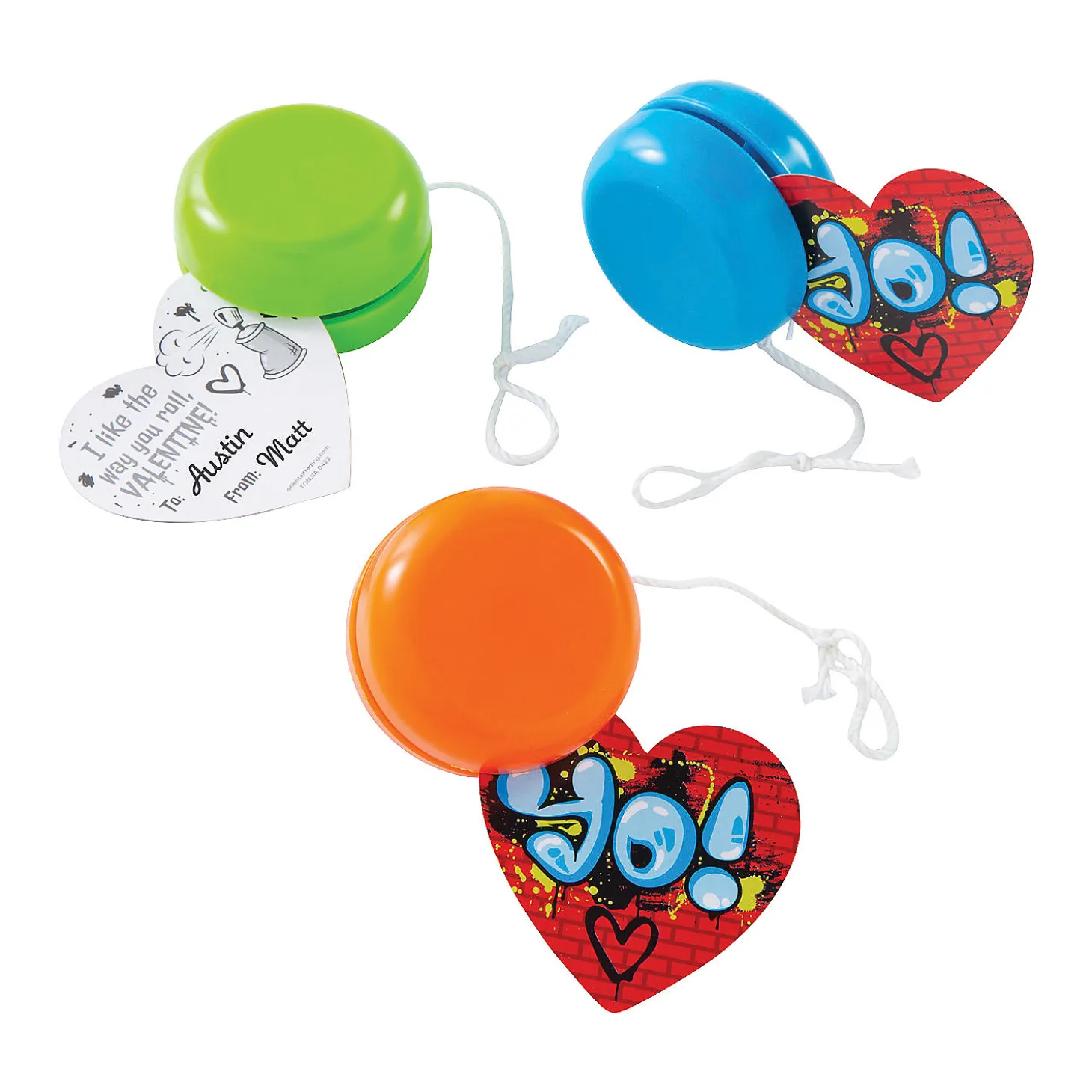 Yoyo Valentine Exchanges With Card For 12